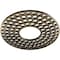 Ekena Millwork Fink Architectural Grade PVC Pierced Ceiling Medallion, Antiqued Pale Gold, 30"OD x 10 7/8"ID x 1"P CMPP30FFAPG - alternate 4